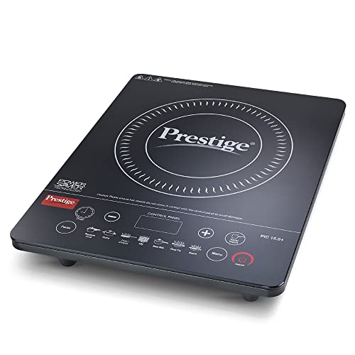 Prestige Pic 15.0+ 1900-Watt Induction Cooktop (Tempered Glass, Black)